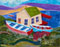 Ivan Schneider houseboat painting thumbnail